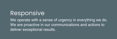 A text box contains a company value statement titled "Agile," which reads: We were founded in response to a rapidly changing market. We will adapt quickly and continually to support our customers.